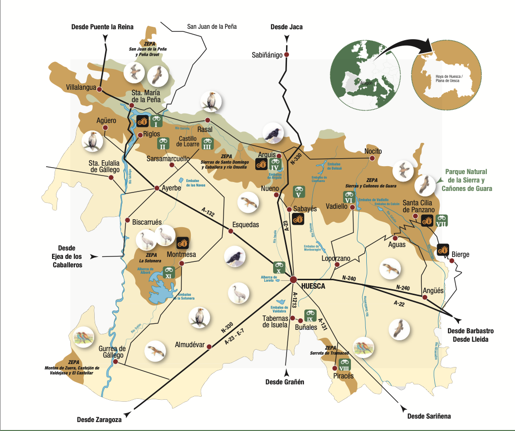 Mapa Ornitológico de la Hoya de Huesca 