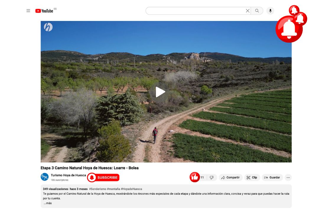 Video completo en nuestro Canal de YouTube de Turismo Hoya de Huesca. Etapa 3
