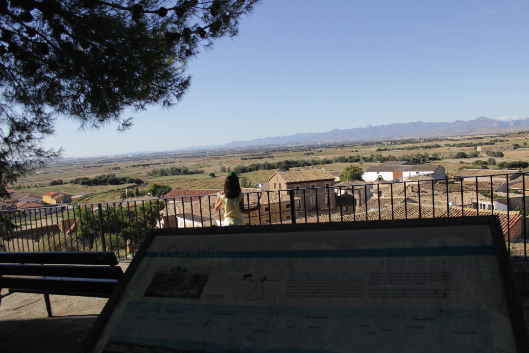 Vista de huesca desde el mirador de Albero