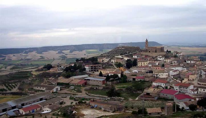 Vista del pueblo de Alcalá de Gurrea Turismo hoya de Huesca