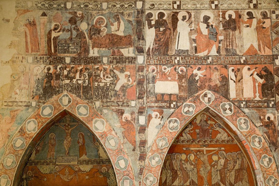 Pinturas murales San Miguel de Foces
