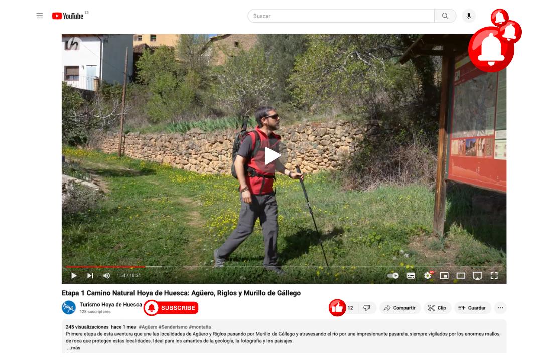 Video Canal de YouTube Turismo Hoya de Huesca. Etapa 1