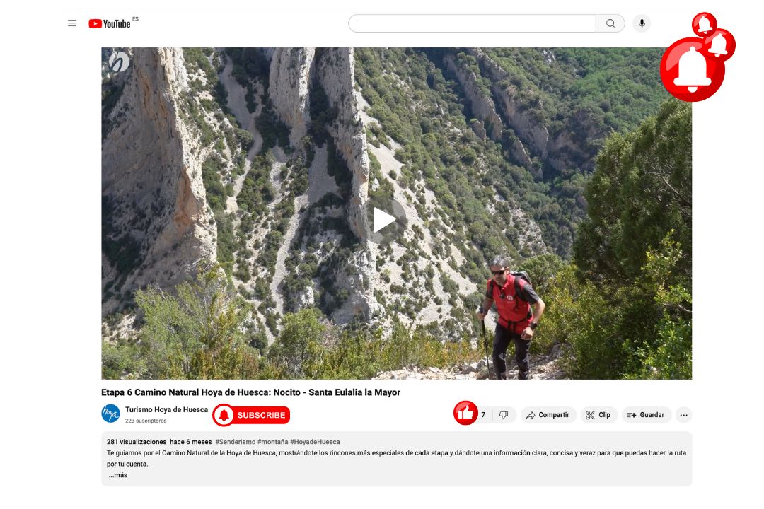 Video completo en nuestro Canal de YouTube de Turismo Hoya de Huesca. Etapa 6