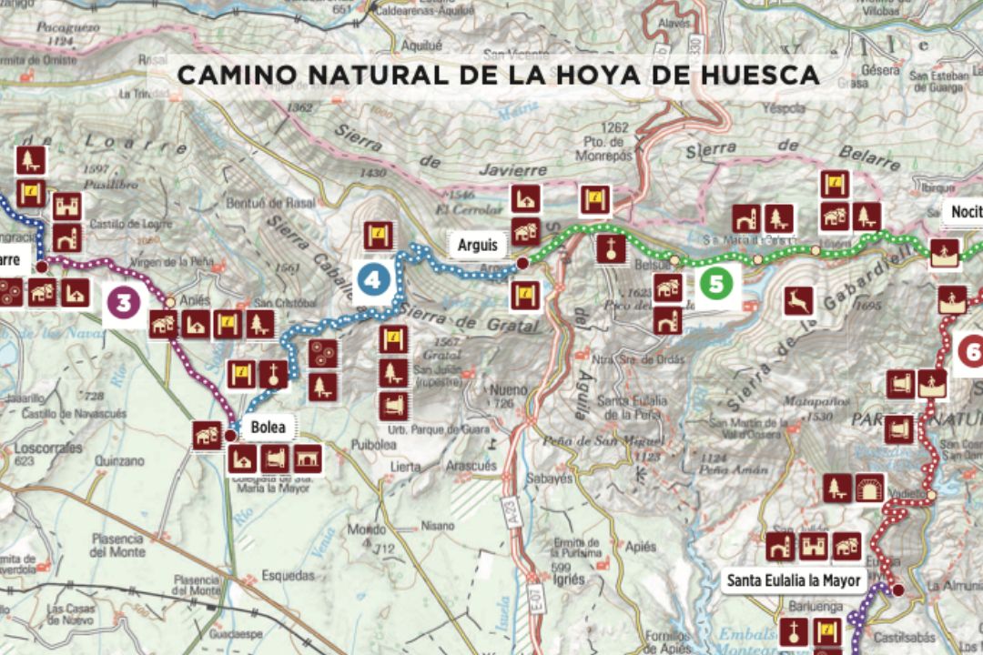 Mapa Camino Natural