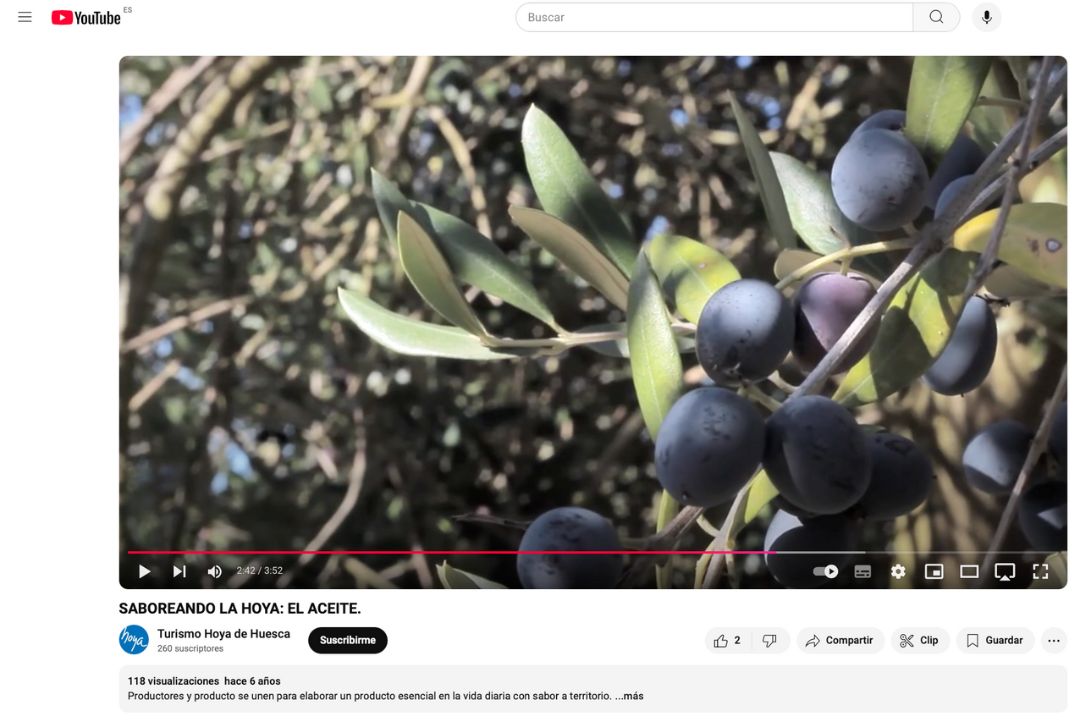 Video YouTube La Ruta del Aceite