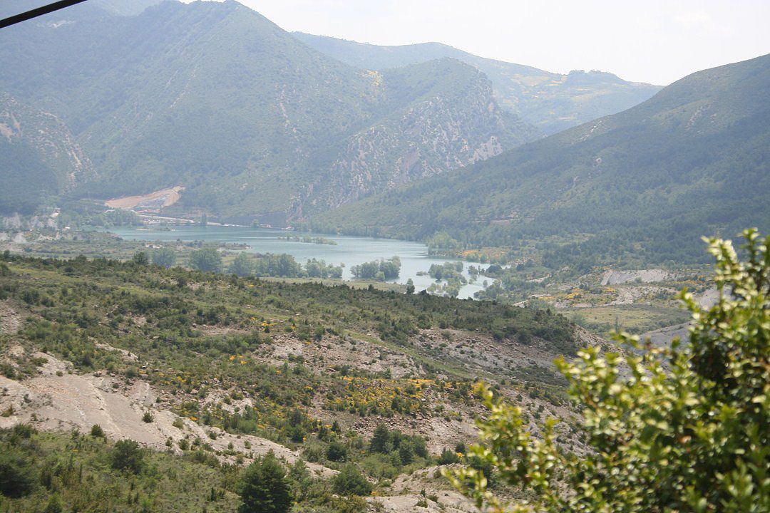 Vista del pantano de Arguis