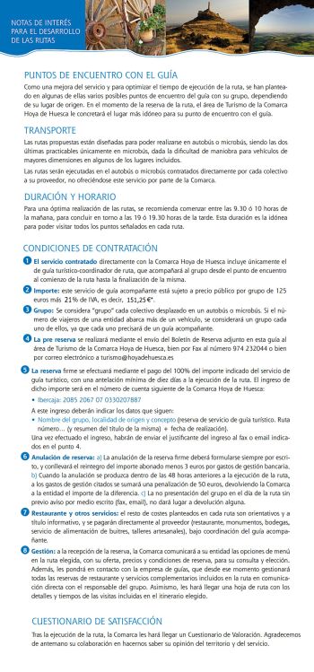 Información de interés y boletín de reserva
